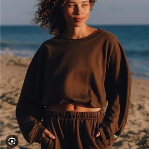 Daily Drills Bubble Sweatshirt in Coco size XS/S